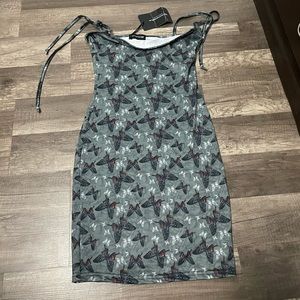 Pretty Little Thing butterfly mini dress